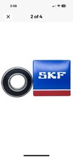 2PACK SKF 6205-2RSH/C3 25X52X15MM C3 Clearance Double Rubber Seal Ball Bearings
