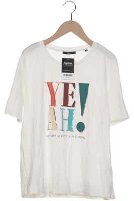 ZERO T-Shirt Damen Shirt Kurzärmliges Oberteil Gr. EU 40 Baumwolle Weiß #4nq99aw