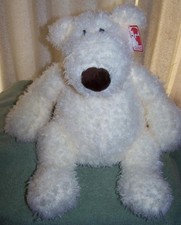 Gund PHILBIN Cream Colored Shaggy Plush Stuffed Bear 17"H NWT