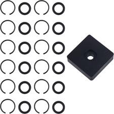 12 Sets 1/2” Impact Retaining Ring Clip, Impact Friction Rings with O-Ring Anvil