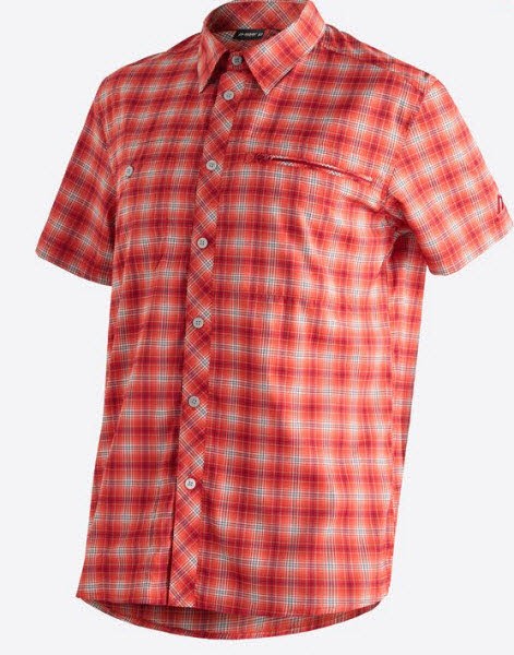 Maier Sports Kasen SS M Herren Trekking Hemd Rot 13590₽