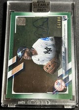 2021 Estevan Florial Topps Clearly Authentic Rookie Autograph RC /99 SEALED