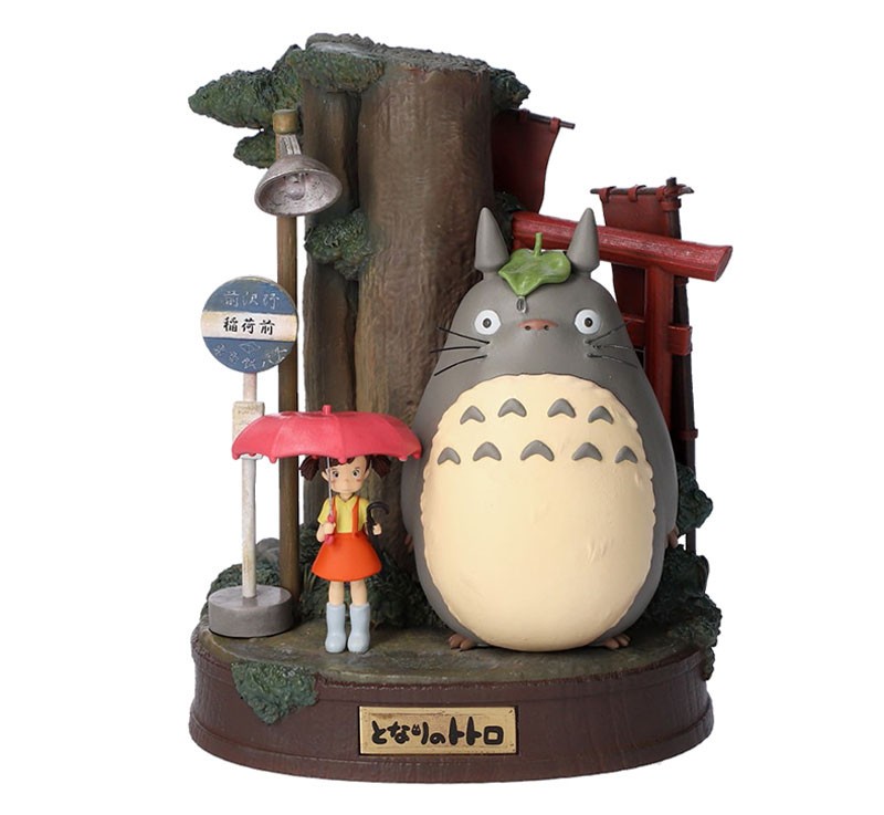 Donguri Republic Hayao Miyazaki Figure Three-dimensional Scene Totoro LED Model Comic Art