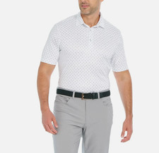 Greg Norman Men's ML75 Stretch Polo Shirt Moisture Wicking White Size XL