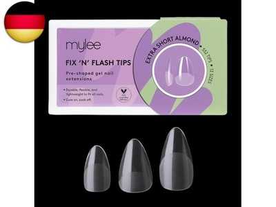 Mylee Fix & Flash Soft Gel Tips [Extra Kurze Mandel] Weiche