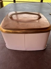 VTG Lincoln Beautyware Cake Cover Pink 11” Square