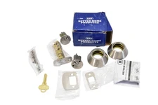 BHP Better Home Products Double Cylinder Deadbolt Satin Nickel Door Lock Set