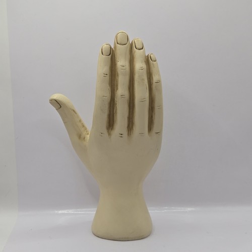 Palmistry Right Hand Resin Figurine 9.5"H Astrology Signs Sculpture Beige VTG - Picture 11 of 17