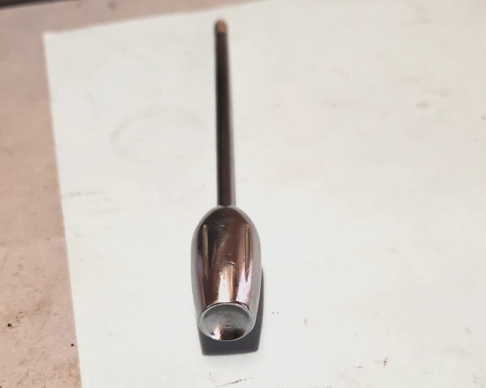 1955-56,57? Plymouth? Manija de señal de giro cromada Savoy/Belevede/Fury Foto 2 de 4