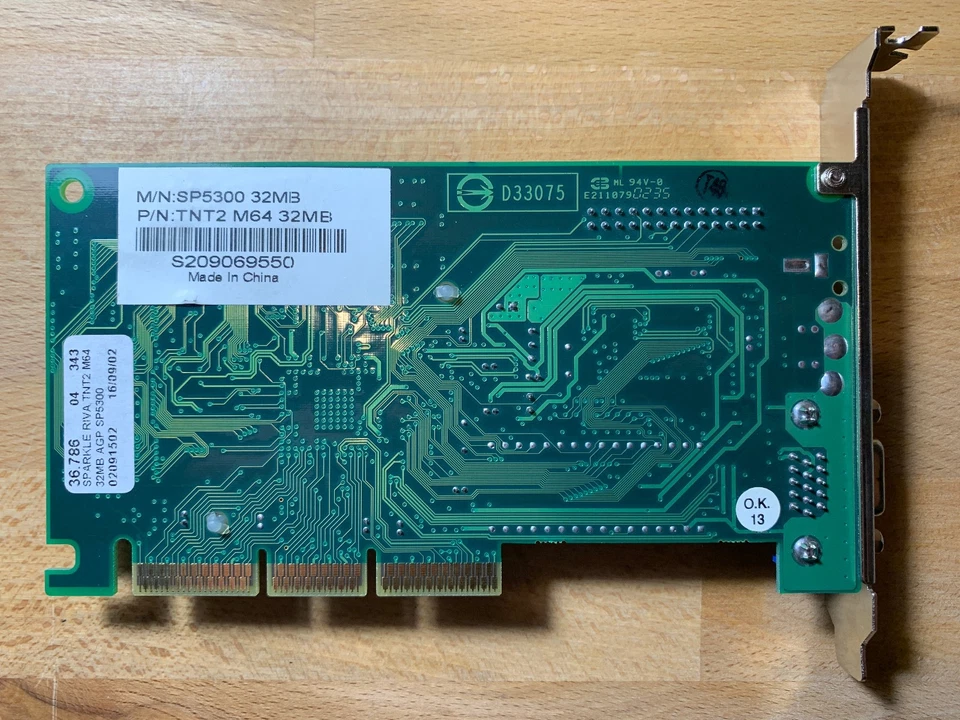 Scheda video AGP Sparkle SP5300 nVidia Riva TNT2 M64 32MB vintage - Immagine 3 di 4