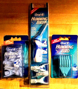 TESTED WORKS NO CORROSION GUARANTEED ORAL B HUMMINGBIRD FLOSSER+18FLOSS+30 PICK