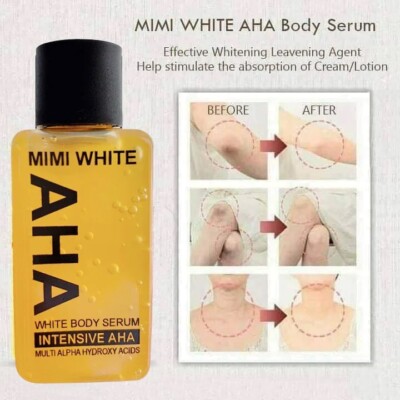 Mimi White AHA Body Serum Intensive AHA w Original Box & Serial