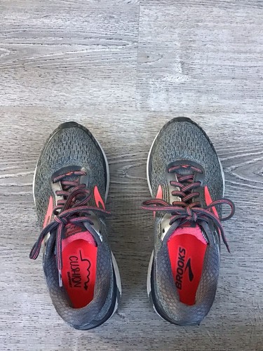 Scarpe da corsa Brooks donna taglia 9 B Adrenaline GTS 18 grigie sneakers 1202681B079 - Foto 9 di 13