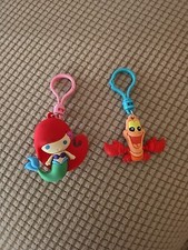 Disney Series 1 The Little Mermaid Ariel Figure  Sebastian Keyring/Bag Clip