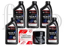 Oil change kit 5 quarts of Genuine Toyota engine oil SAE5w30 + Toyota oil Filter