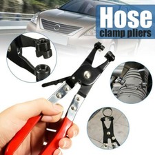22cm Angled Hose Clamp Clip Pliers - for Car Van Fuel Coolant Pipe Spring Clips