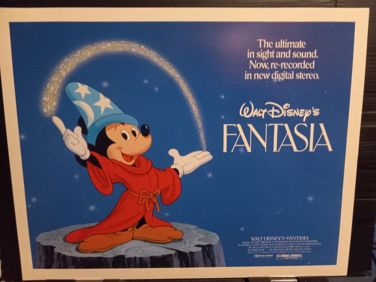 Title Card 1982rr FANTASIA Disney animated Mickey Mouse musical