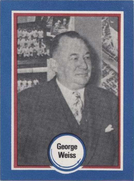 1976 Shakey's Baseball's Hall of Fame - George Weiss #126 (RC) for sale ...