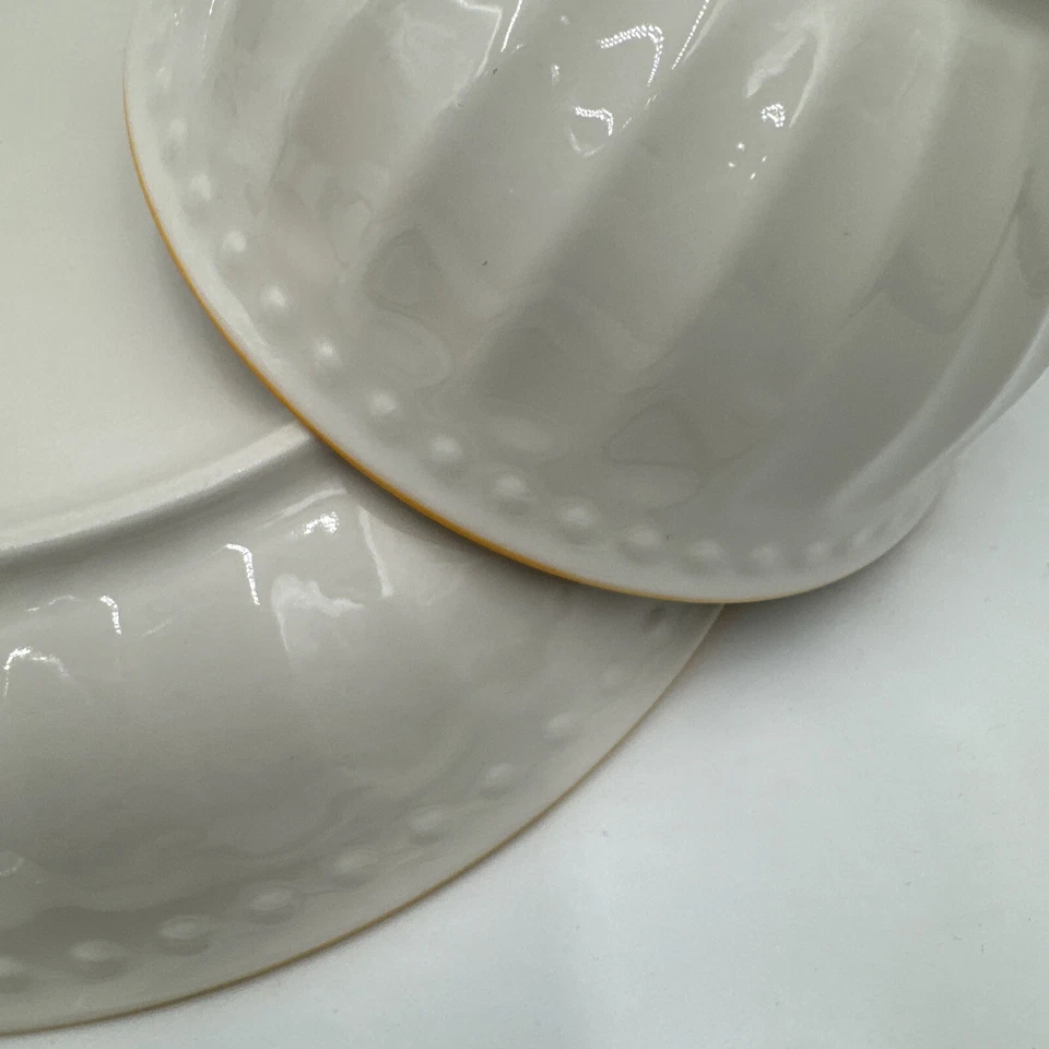 Set Of 12 Ceramic Dinner Set/Tableware NEW Without Box Blue And Yellow - Image 4 of 4