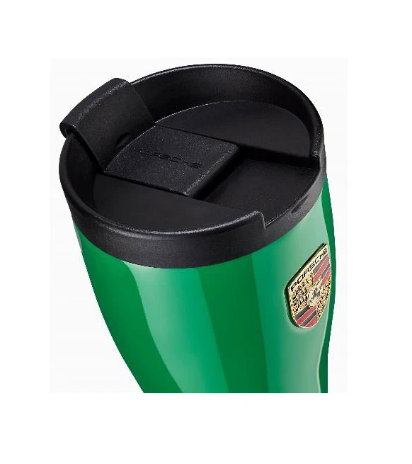 Original Porsche Thermobecher Edelstahl #Pythongrün, Coffee to go Becher, 450ml - Bild 2 von 2