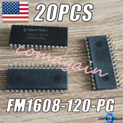 20 X For Ramtron FM1608-120-P FM1608-120-PG FM1608 64Kbit FRAM NVRAM IC DIP-28