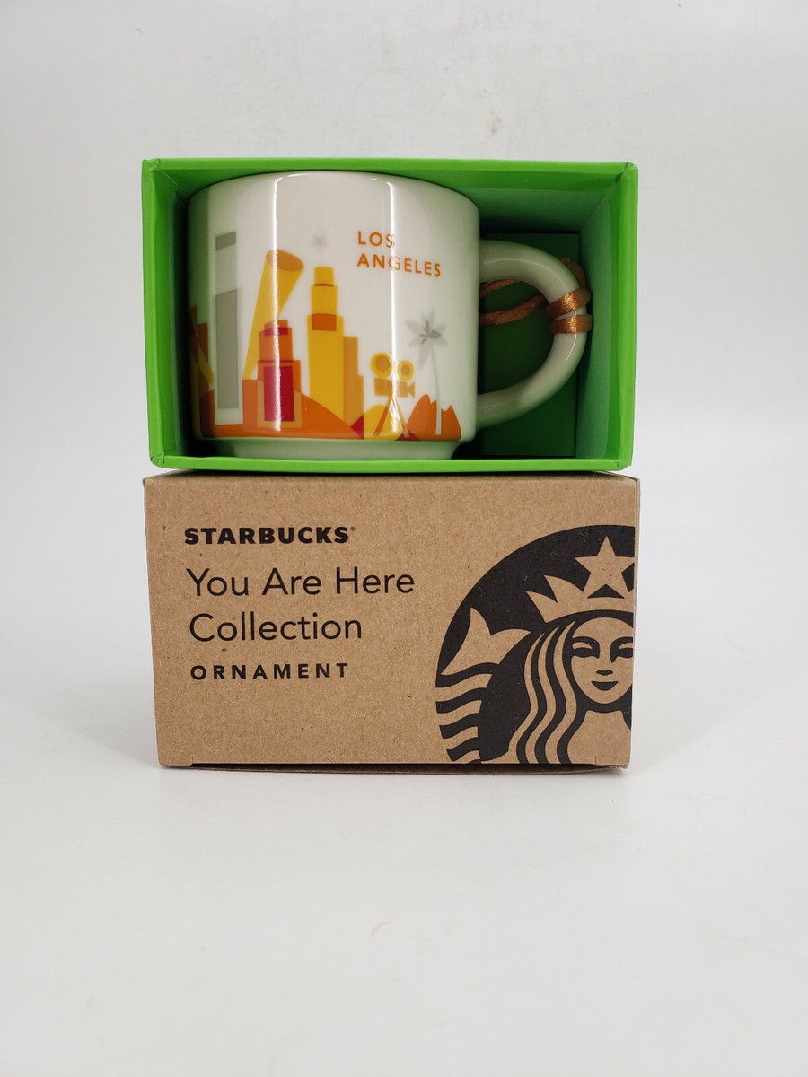 STARBUCKS YOU ARE HERE LOS ANGELES ORNAMENT COFFEE MUG 2 OZ SIZE