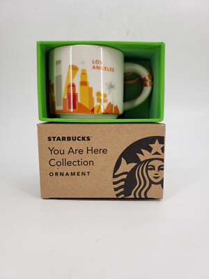 STARBUCKS YOU ARE HERE LOS ANGELES ORNAMENT COFFEE MUG 2 OZ SIZE
