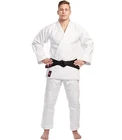 ADULT Judo suit 100% cotton 550gsm white bleached judo Gi BJJ free white belt