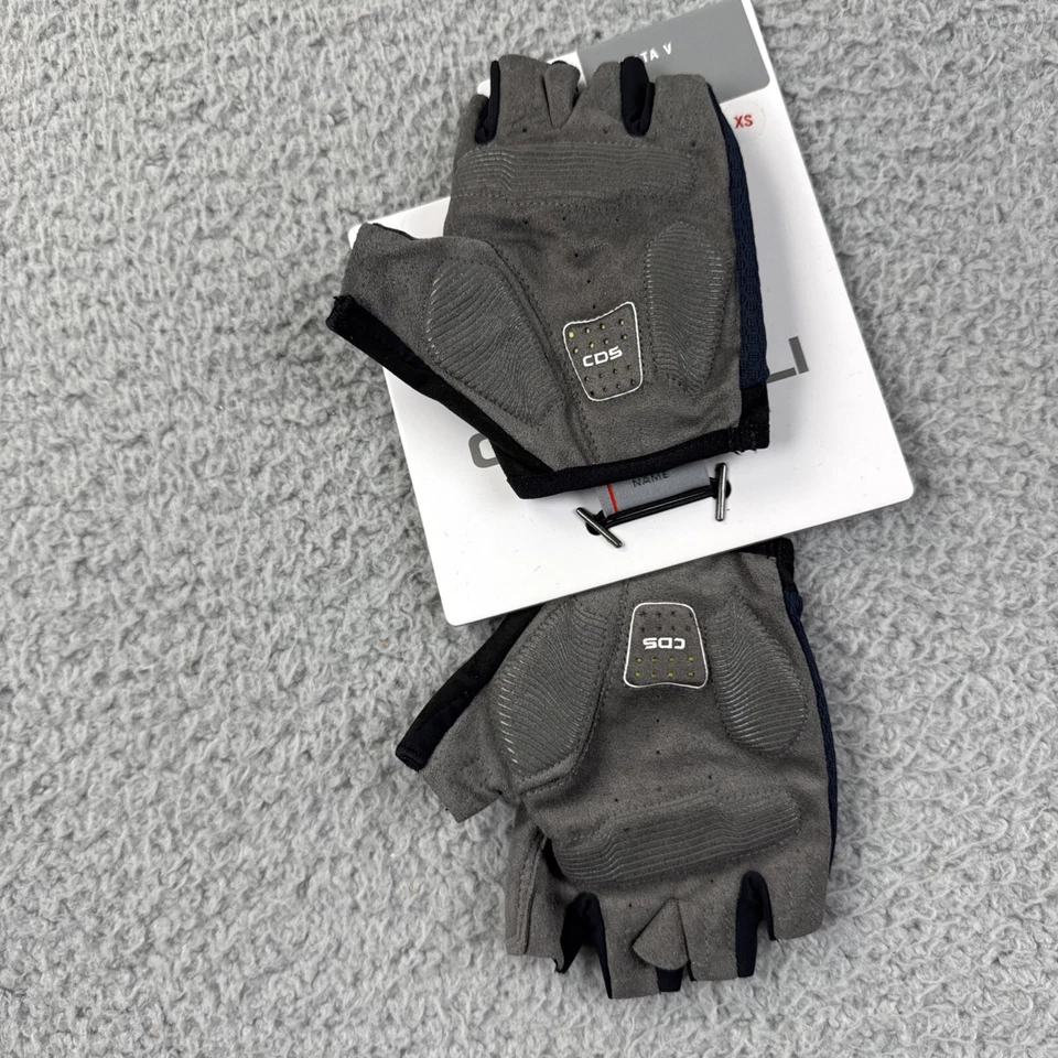 Castelli Entrata V Cycling Gloves Men’s XS Extra Small Blue Fingerless Strap - Image 4 of 4