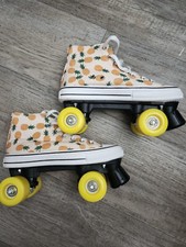HASERD NEW Women's Pineapple High Top Canvas Roller Skates w/ Tool  Laces 7