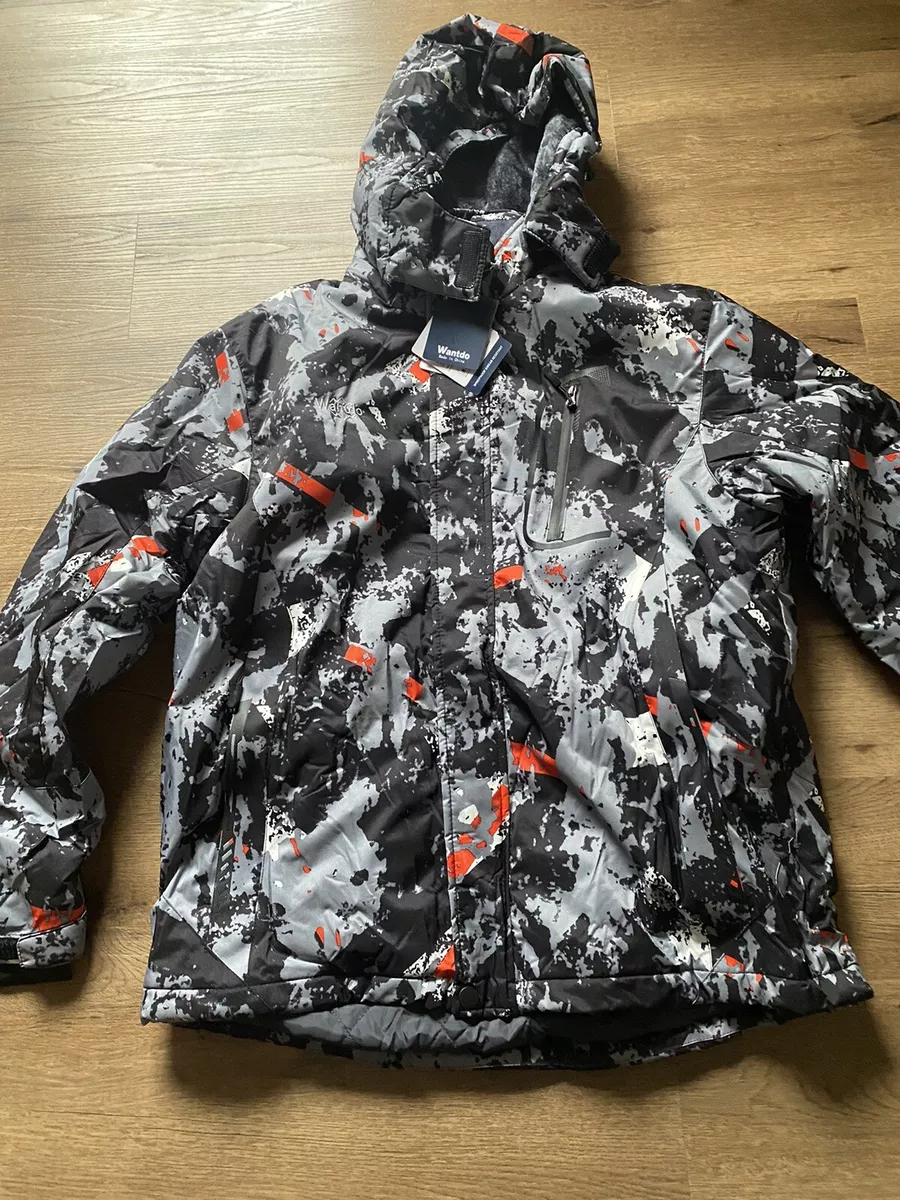 Wantdo Men s Waterproof Winter Jacket Warm Coat Jacket Ski Jacket Hooded Large