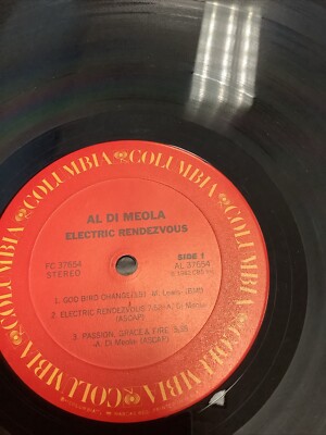 AL DI MEOLA - ELECTRIC RENDEZVOUS LP 1982 (COLUMBIA) FC 37654 In Shrink EX