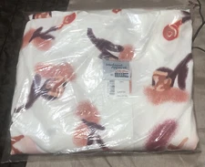 MEDICAL APPAREL BY EWC LARGE ROSE DESIGN SCRUB TOP NEW