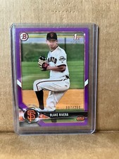 Black Rivera 2018 Bowman Paper 1st Purple /250 BD-80