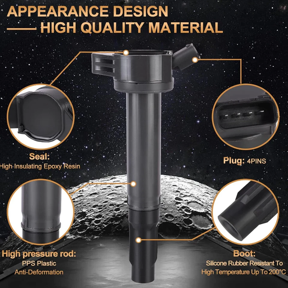 Bobina de encendido de 8 piezas + bujía de 8 piezas para Toyota Lexus 2007-2019 4,6 L 4,7 L 5,7 L Foto 4 de 4