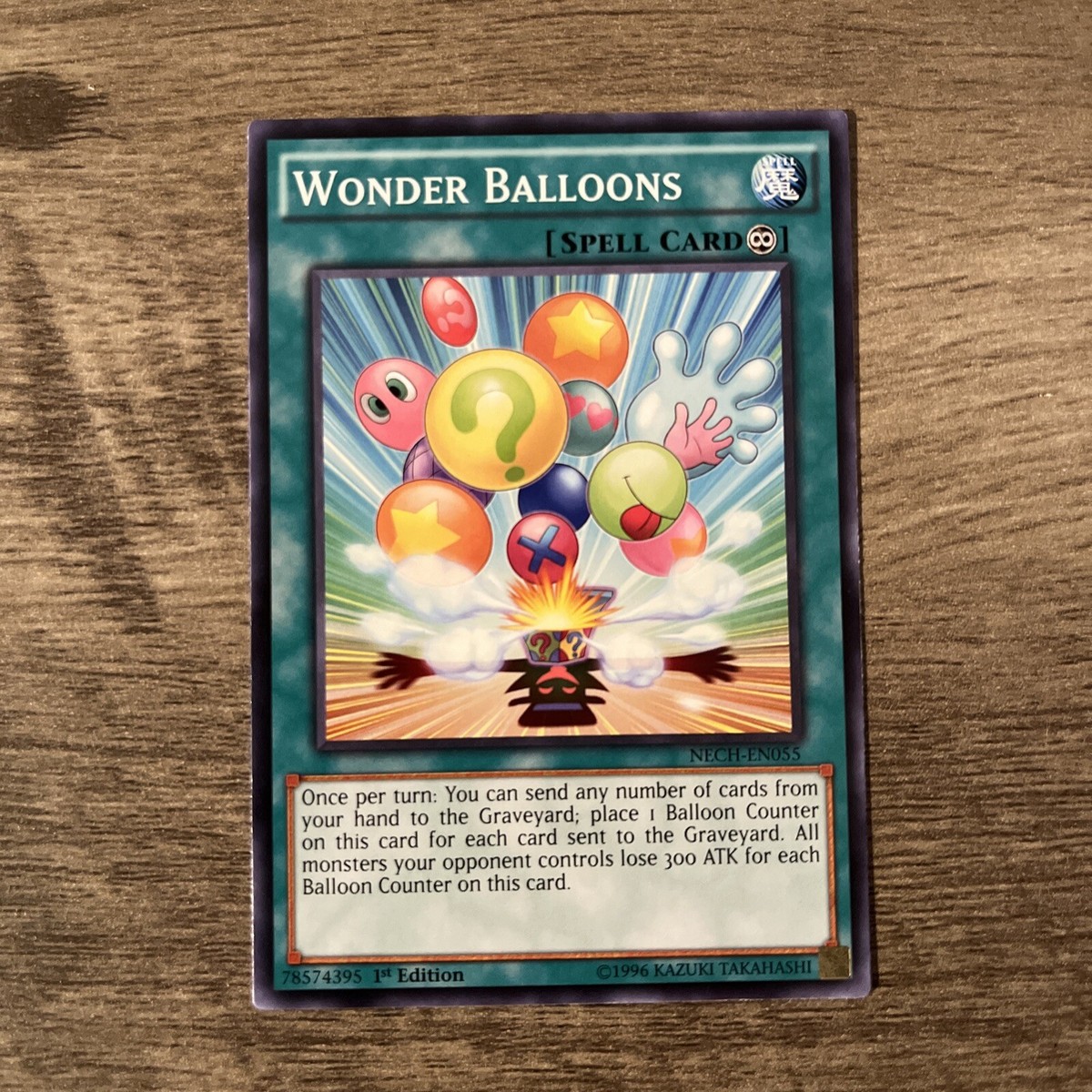 Wonder Balloons NECH-EN055 Yu-Gi-Oh! Card Light Play 1st Edition