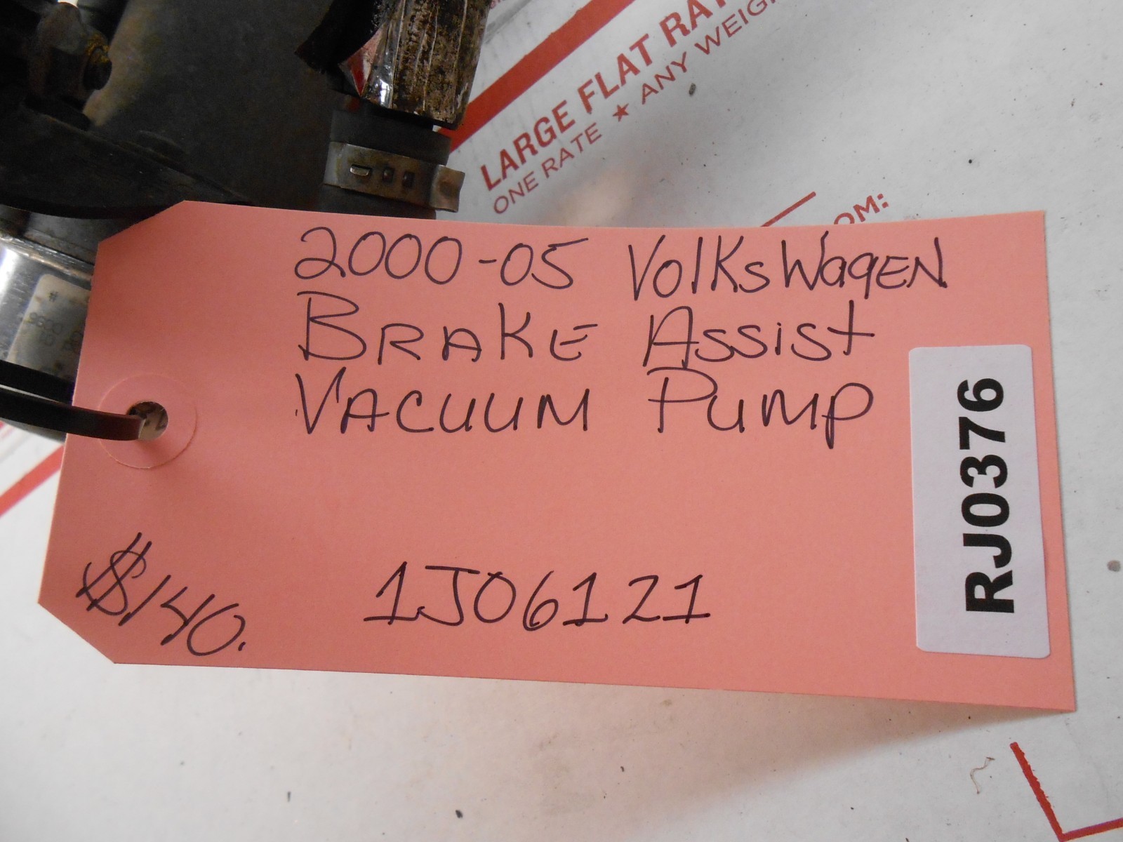 2002005 VOLKSWAGEN BRAKE ASSIST VACUUM PUMP 1J06121 RJ0376 eBay