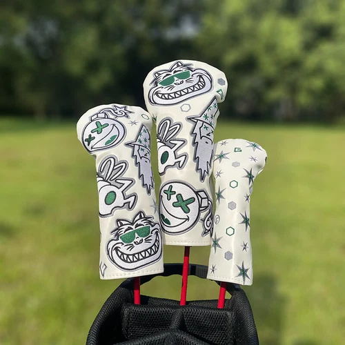Luxury Wizard Cat Golf Driver Cover PU Headcover Fairway Wood Cover Hybrid Cover - Picture 5 of 41