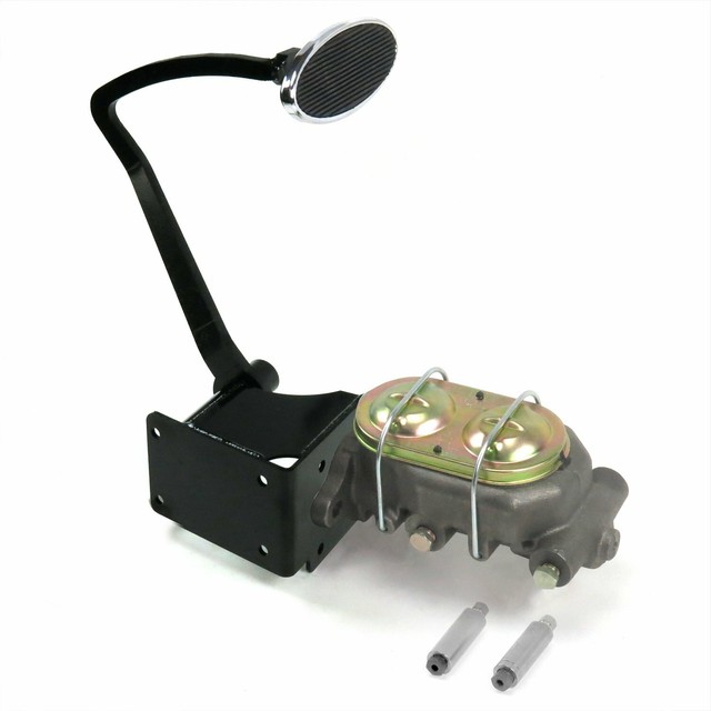 4754 Chevy Truck Manual Brake Pedal kit Disk/Disk3in Chr Pad cylinder