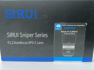 SIRUI Sniper 56mm F1.2 APS-C Autofokus Objektiv (schwarz, X-Mount) _0,8_5