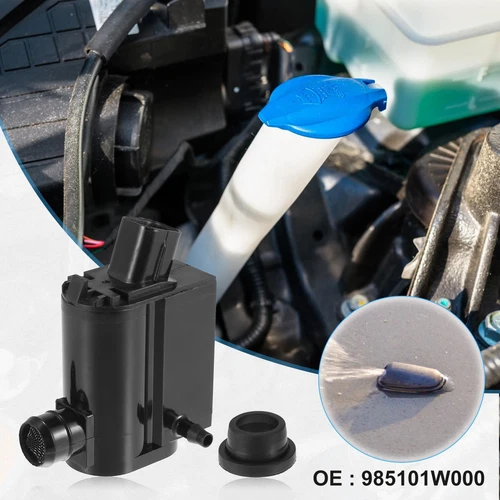 Windshield Washer Motor Pump Fit for Hyundai Accent for Kia Sorento Black! - Foto 2 di 6