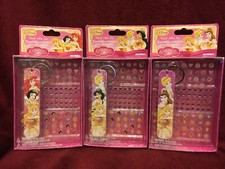 Disney's PRINCESS Nail ART Set w/ Nail File Stickers Gems 124-Pcs NEW FREE SHIP