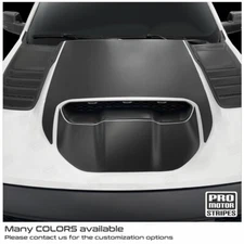 Hood Accent Decals for Dodge RAM 1500 Rebel TRX 2021-2023 Stripes (Choose Color)