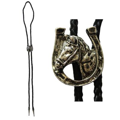 アクセサリー Vintage Western Cowboy Ribbon Tie WESTERN BOOTLACE TIE COWBOY SHERIFF WILD WEST FANCY DRESS NECK