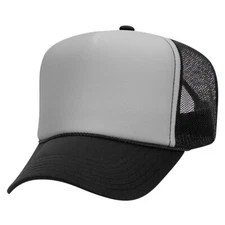 High Crown 5 Panel Mesh Back Foam Front Trucker Cap with Snapback Closure