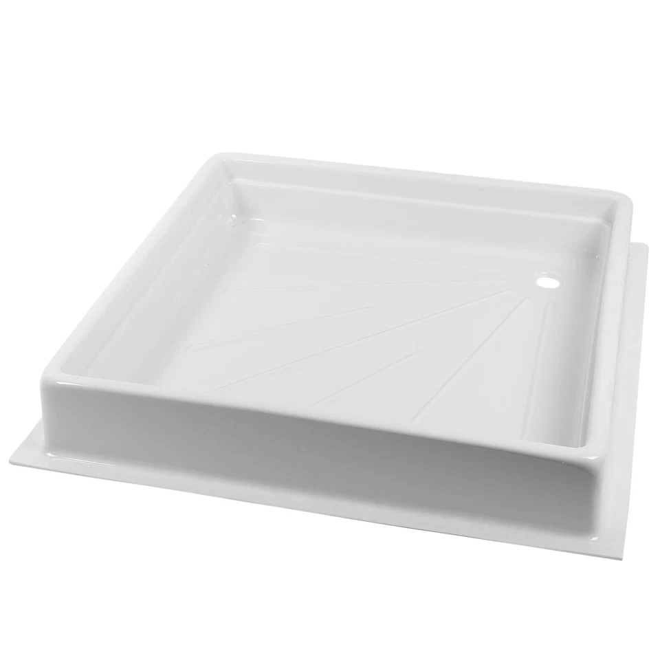 Wohnwagen Wohnmobil Duschwanne (BxTXH) 68x68x10 cm, weiß, ABS Kunststoff - Bild 3 von 4