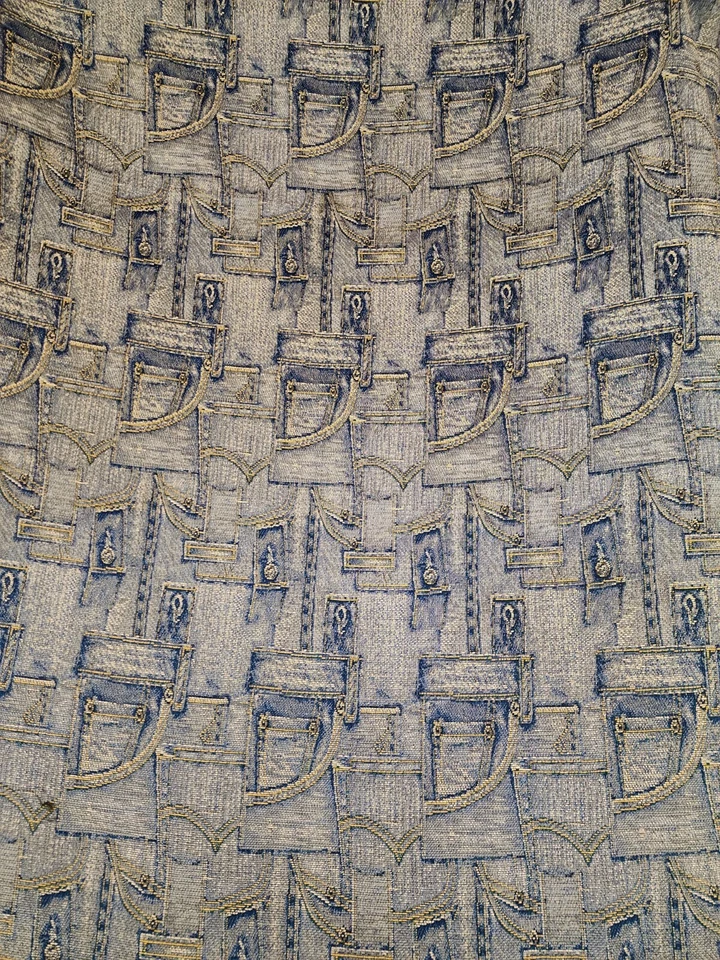 Jeans Denim Tapiz Decoración Tela Por Yarda Cantidad Descuentos Foto 4 de 4