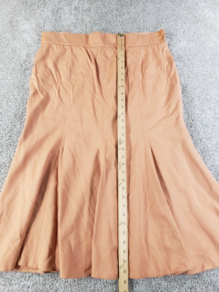 Falda acampanada plisada 100 % lana forrada talla 14 Louis Feraud vintage para mujer Foto 3 de 4