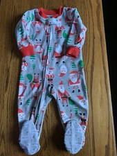 Carters Baby Fleece Christmas Sleeper Size 12 Months