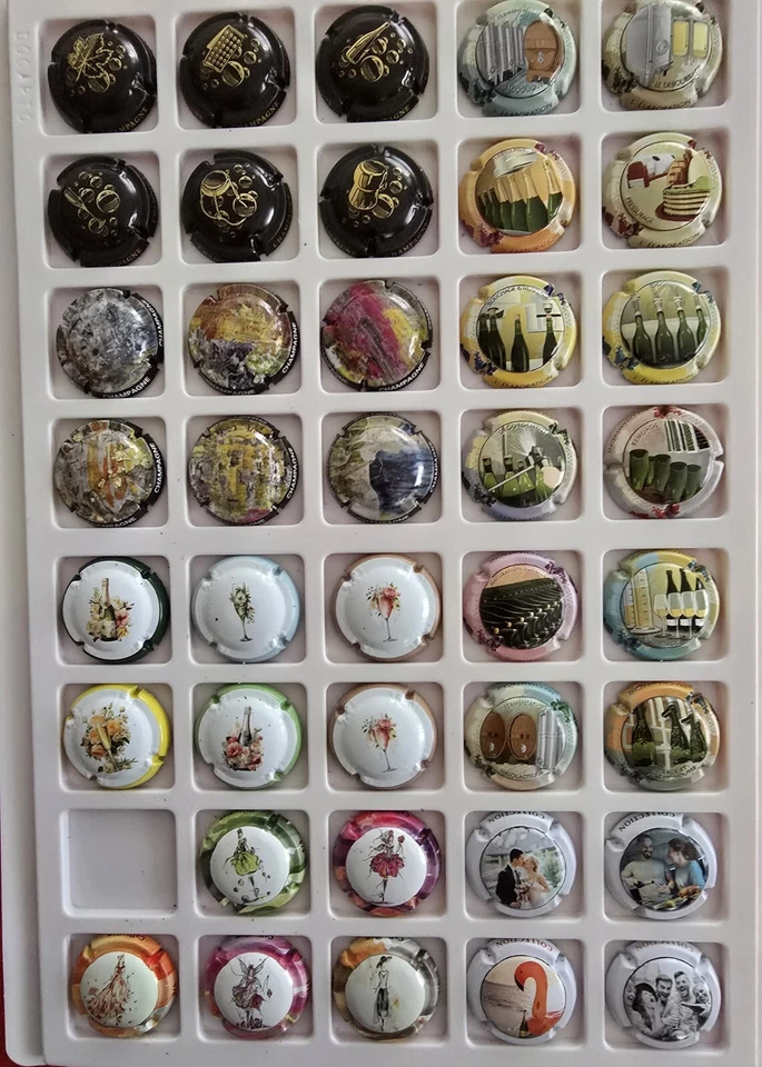 NEWS Lots 6 Serie CAPSULES DE CHAMPAGNE 2024 générique